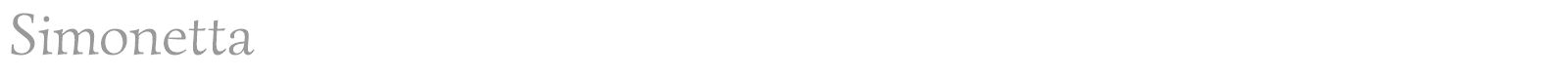 Simonetta font preview